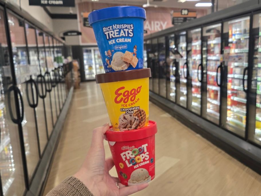 NEW Treats Spotted at Kroger – Cereal and Candy Bar Ice Cream!