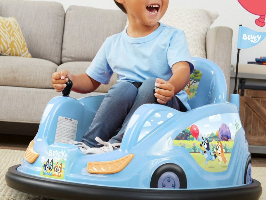 Electric Bumper Cars Just $69 Shipped on Walmart.online (Reg. $120) | Bluey, Minnie, & More