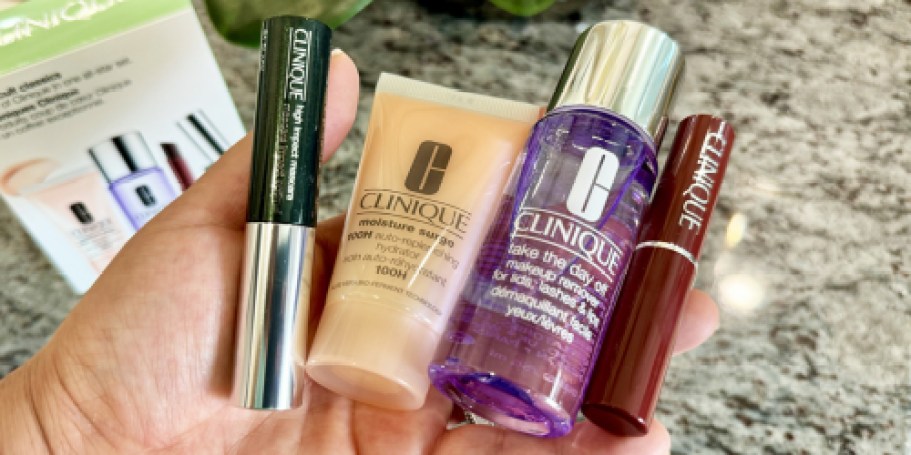 Clinique Minis 4-Piece Gift Set from $11 Shipped (Reg. $30) + Free Wrinkle Correcting Cream