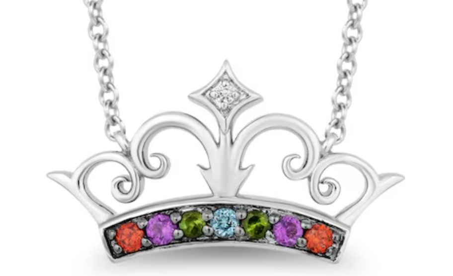 a multi-gemstone tiara pendant