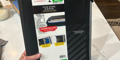 Five Star Zipper Binder Just $12.67 on Walmart – Includes Pencil Pouch & One Year Guarantee