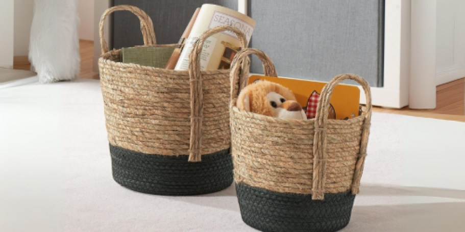 Mainstays Rope Basket Set JUST $7.36 on Walmart.online (Reg. $19)