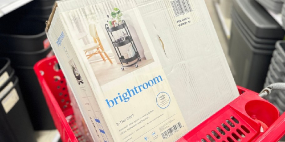 Target Brightroom Storage Sale for 360 Members | 3-Tier Utility Cart Just $32 Shipped + More