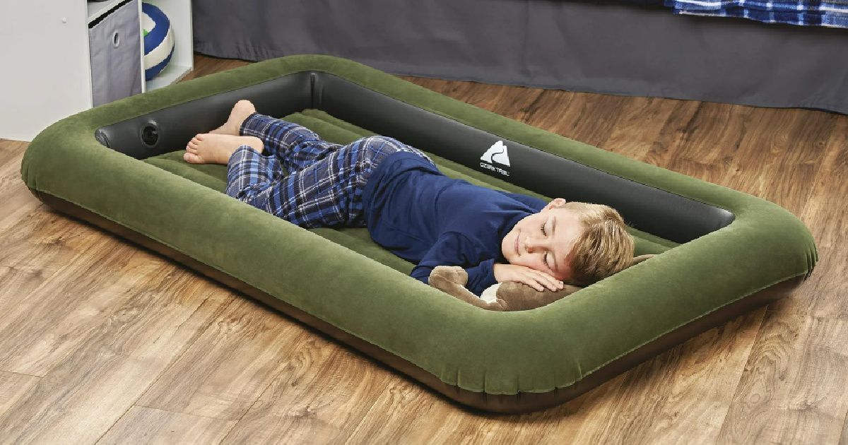 Ozark Trail Kids Air Mattress Only $16.97 on Walmart (Designed to Prevent Roll Offs!)