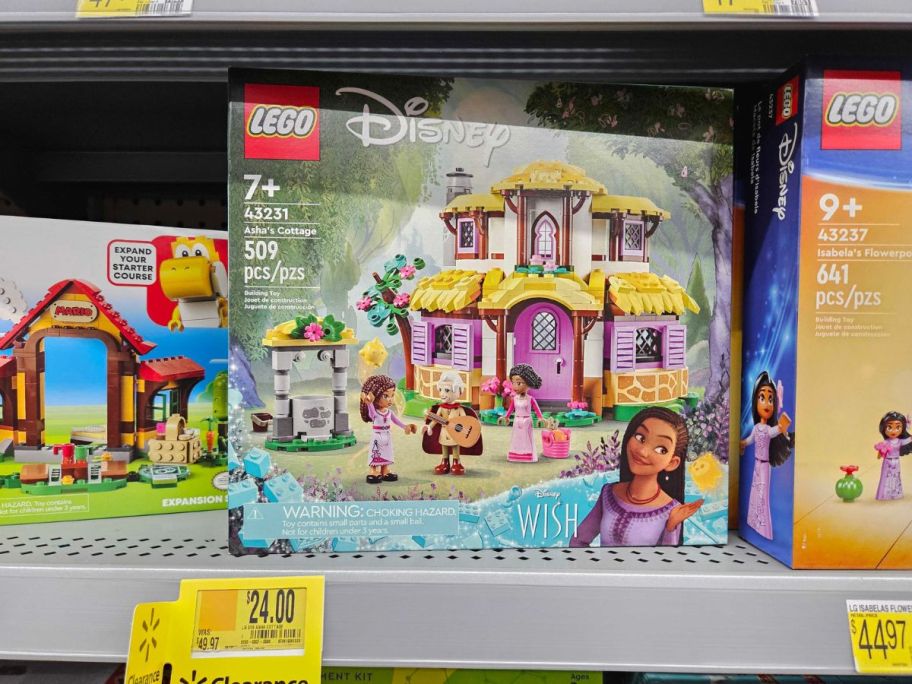 LEGO Disney Princess Asha's Cottage box on shelf in store