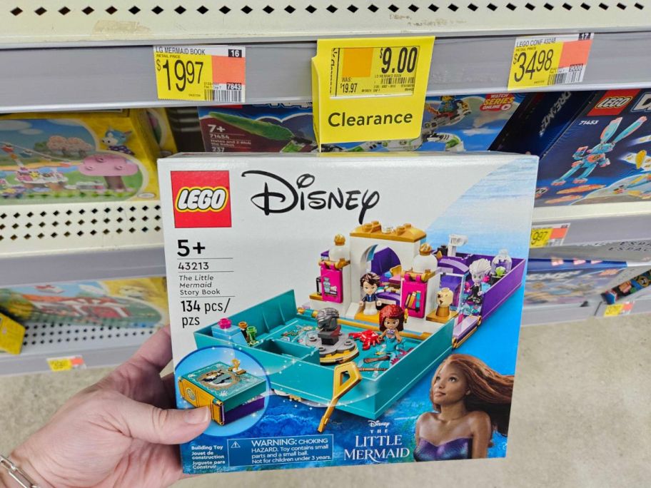 LEGO Disney The Little Mermaid Story Book box in hand in store