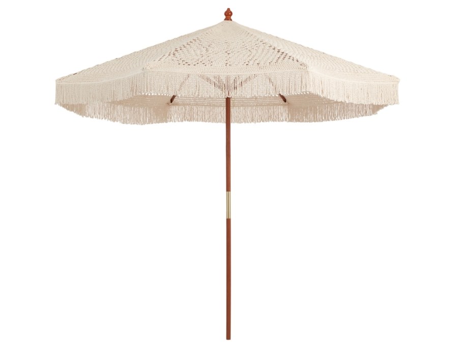 stock photo of macrame umbrella