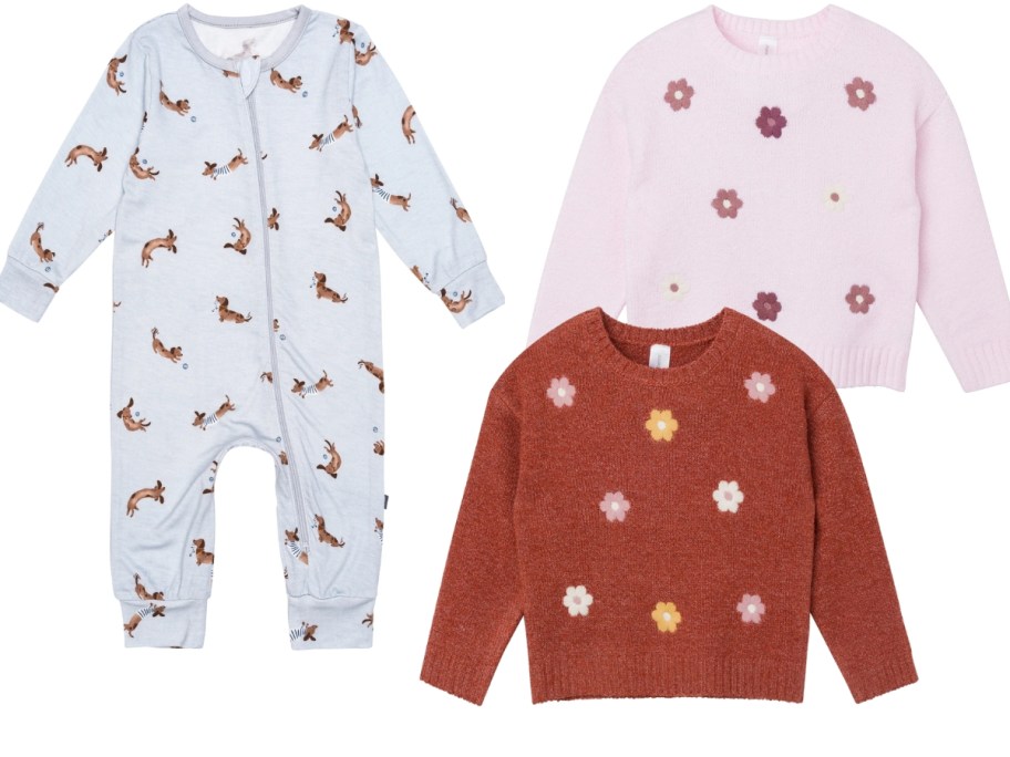 gerber baby modern moments coveralls and embroidered sweaters