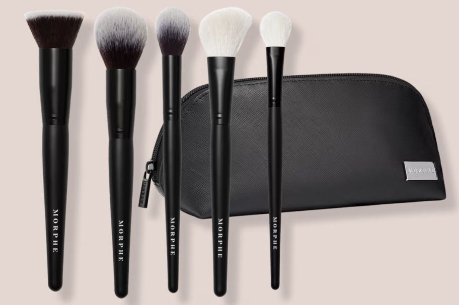 5 piece makeup brush set