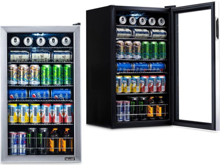 Stock images of a NewAir Beverage Fridge