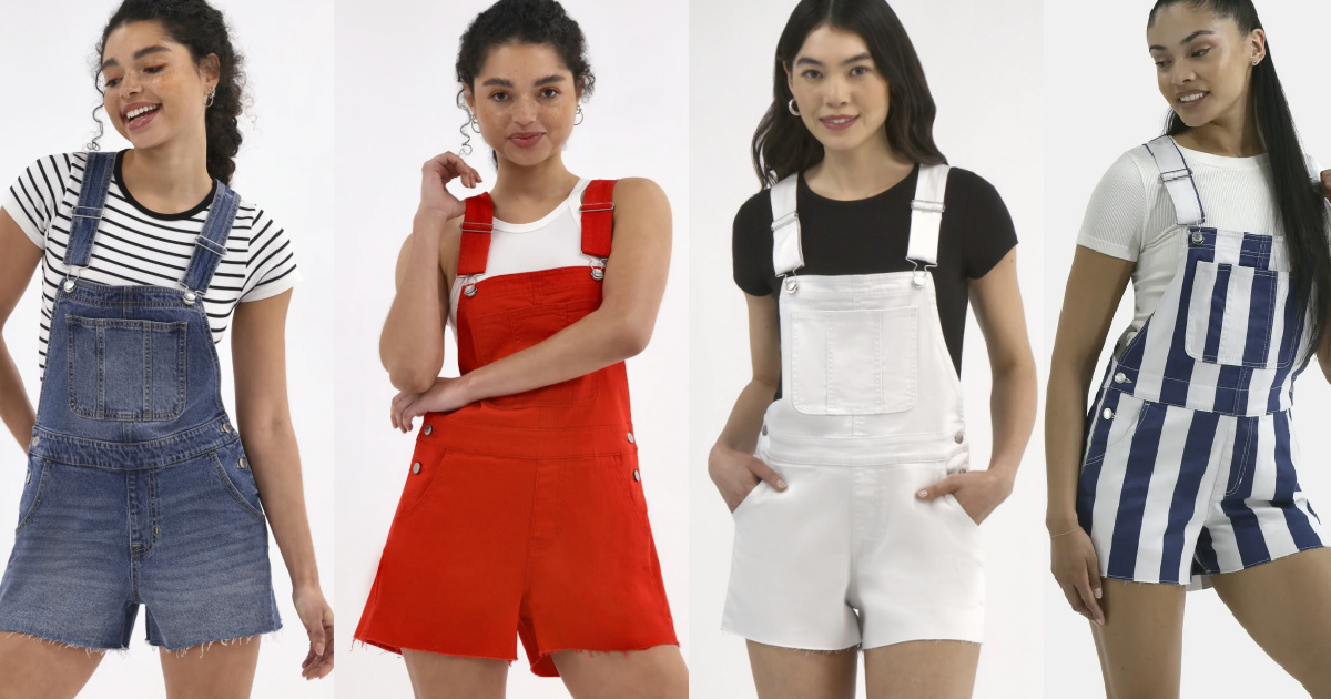 Women’s Denim Shortalls Only $16.98 on Walmart.online | Includes Plus Sizes!