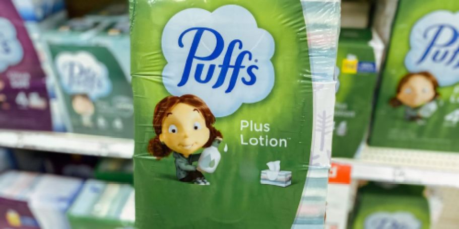 Puffs Plus Lotion Tissue Boxes 8-Pack Just $11.62 Shipped on Amazon (Only $1.45 Per Box!)