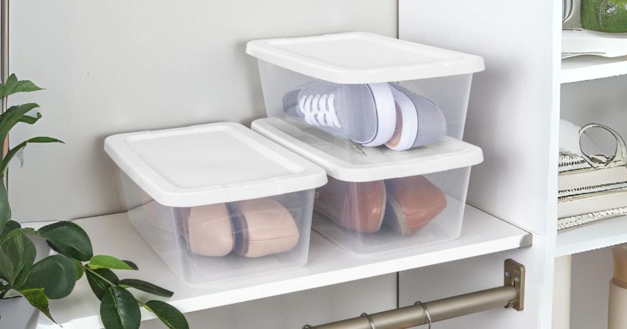 TEN Sterilite 6-Quart Storage Boxes Only $10.98 at Walmart (Just $1.09 Each)