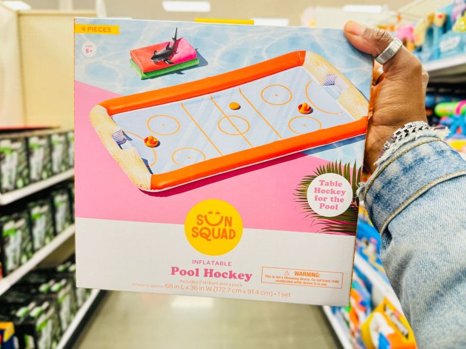 Sun Squad Hydro Hockey box in hand in store