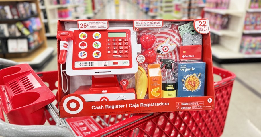 Target Toy Cash Register & Accessories Only $23.99 | Includes Shopping Bag, Groceries & More