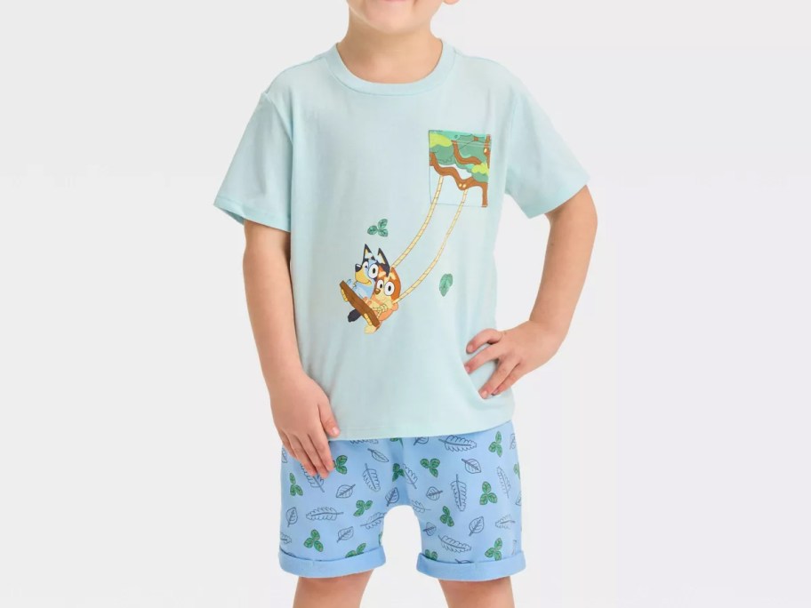 Toddler Boys' Bluey Top and Bottom Set