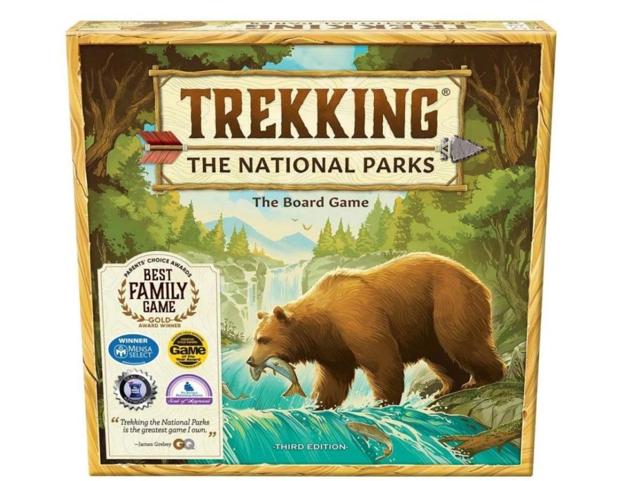 Underdog Games Trekking The National Parks Family Board Game stock image