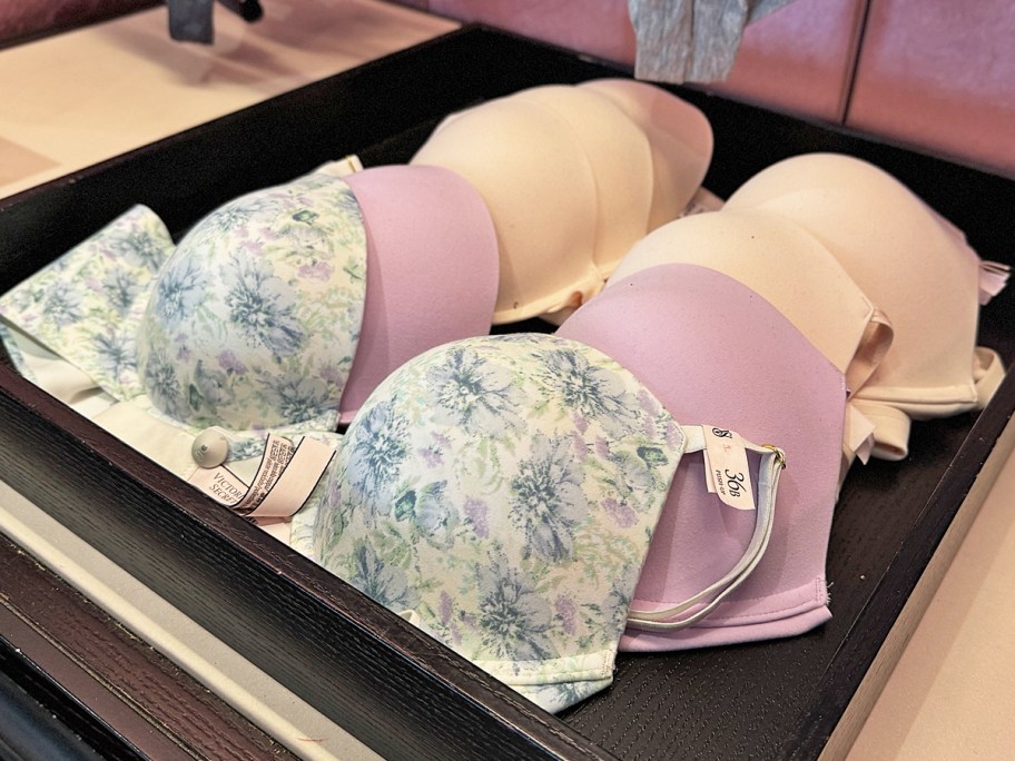 Victoria's Secret Bras on display in store