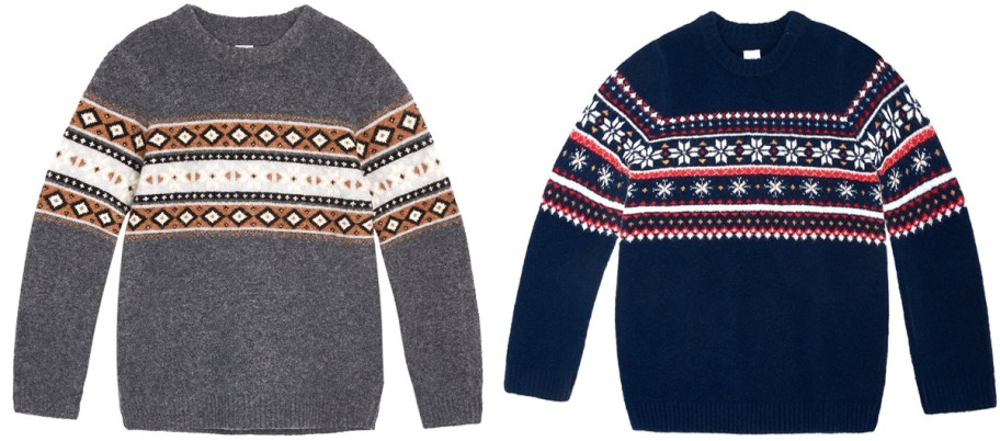 Walmart Boys Wonder Nation Fairisle Sweaters