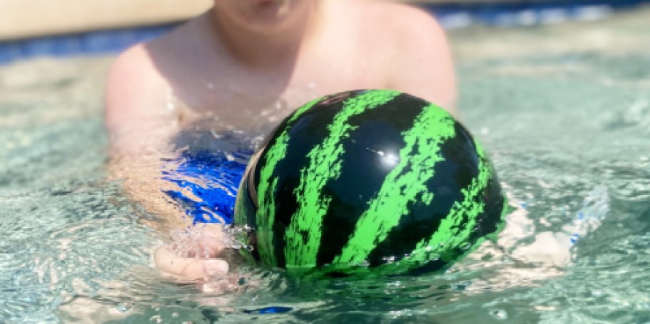 Watermelon Ball Pool Toy Just $12 on Amazon – Regularly $27 (Bounces AND Dribbles Underwater!)