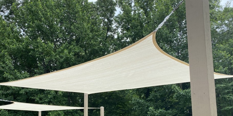 Large Patio Sun Shade Sail Only $16.99 Shipped (Reg. $37)