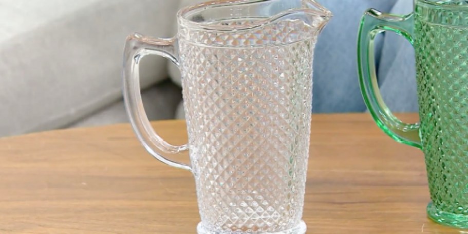 Diamond-Cut Glass Pitcher Only $8 Shipped (Reg. $35)