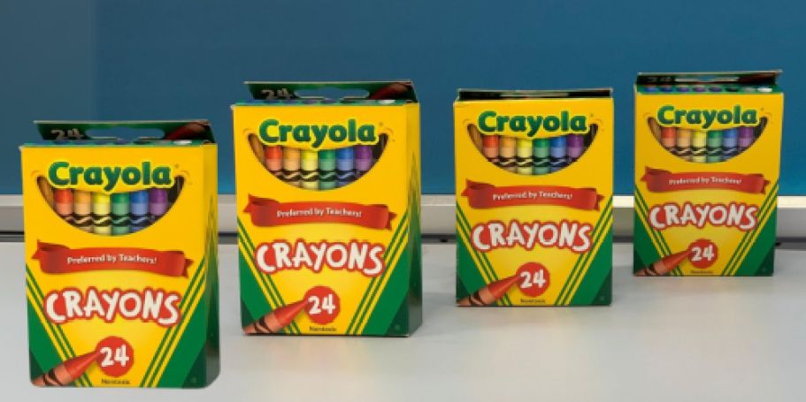 Crayola Crayons 24-Count 4-Pack Only $2 on Walmart.online | Just 50¢ Per Box!