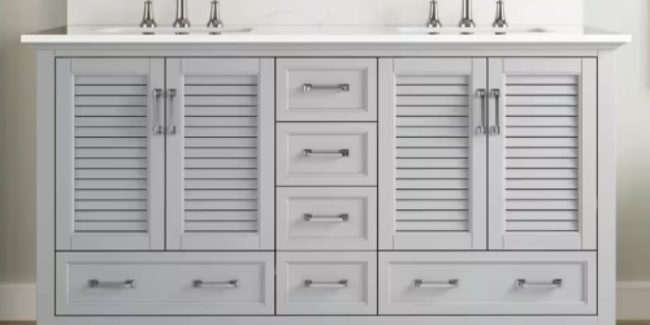 45% Off Home Depot Bathroom Vanities + Free Delivery | Double Sink Vanity $596 Shipped!