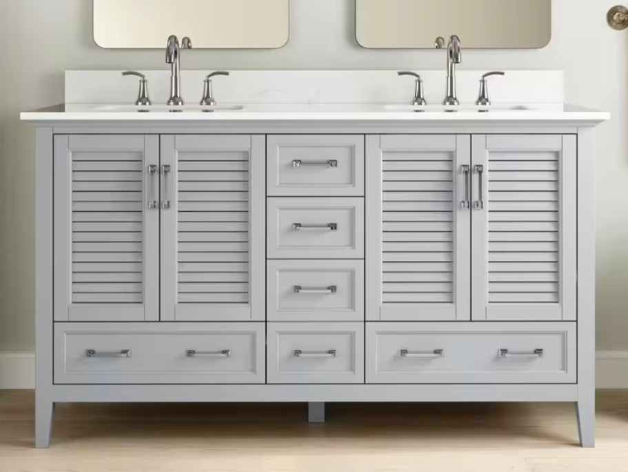 45% Off Home Depot Bathroom Vanities + Free Delivery | Double Sink Vanity $596 Shipped!