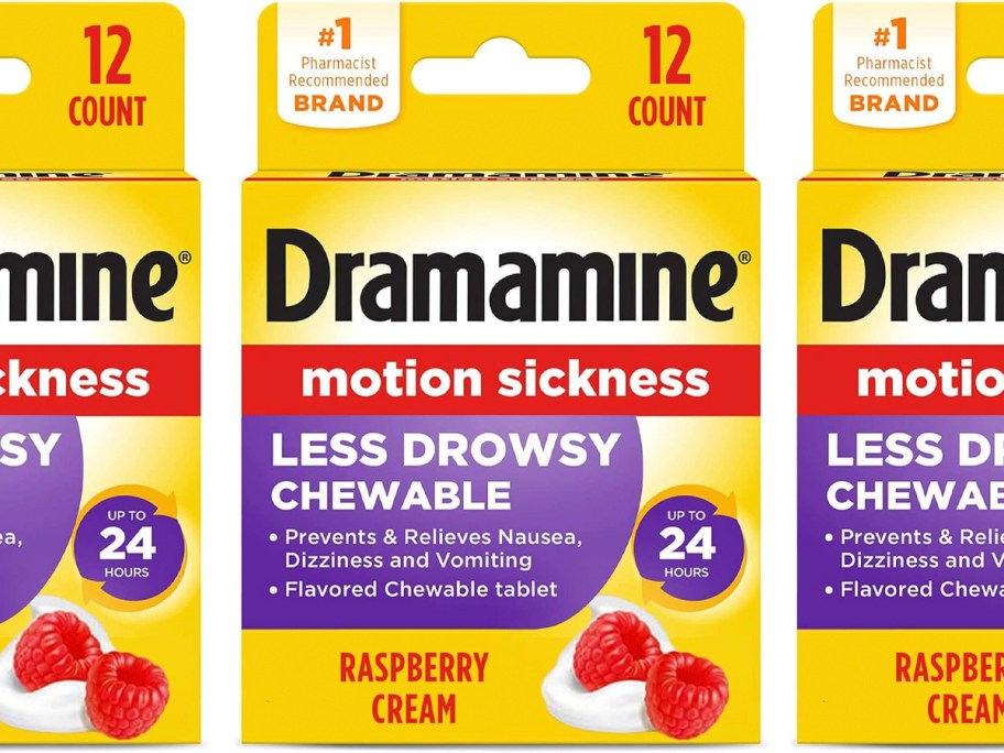 dramamine chewable boxes 