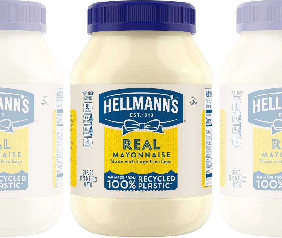 one 30 ounce jar of hellmanns real mayo