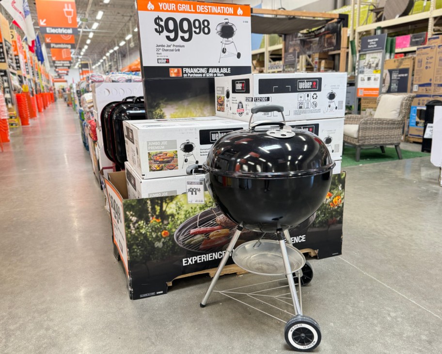 weber grill in store at home depot