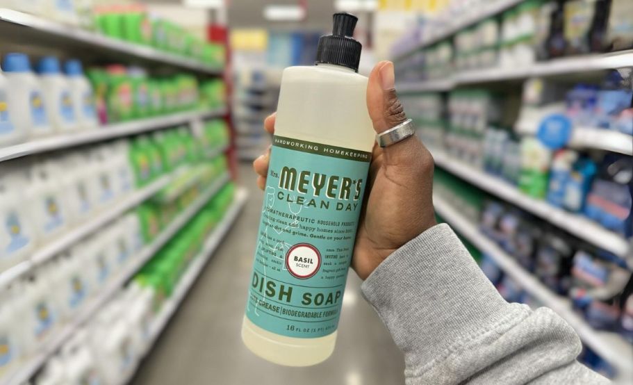 Mrs. Meyer’s Basil Dish Soap 16oz Only $3.58 Shipped on Amazon