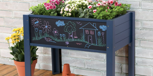 Cute Raised Wooden Garden Bed w/ Chalkboard Only $35 Shipped on Walmart.online (Reg. $55)