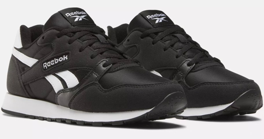 black and white reebok mens shoes