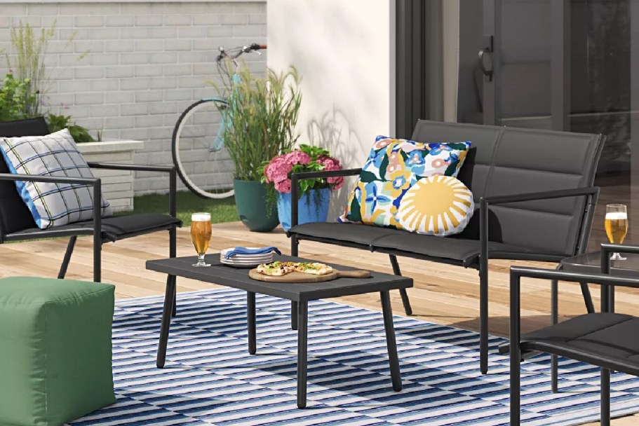 Room Essentials 4-Piece Patio Set Only $225 Shipped on Target.online (Reg. $375)