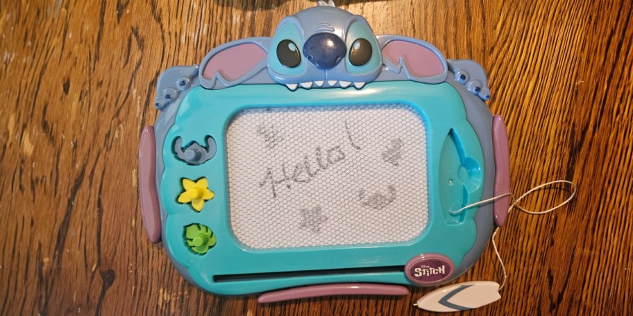 stitch magnadoodle on table 