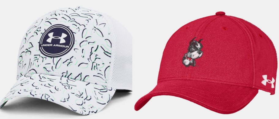 under armour caps in pattern and color