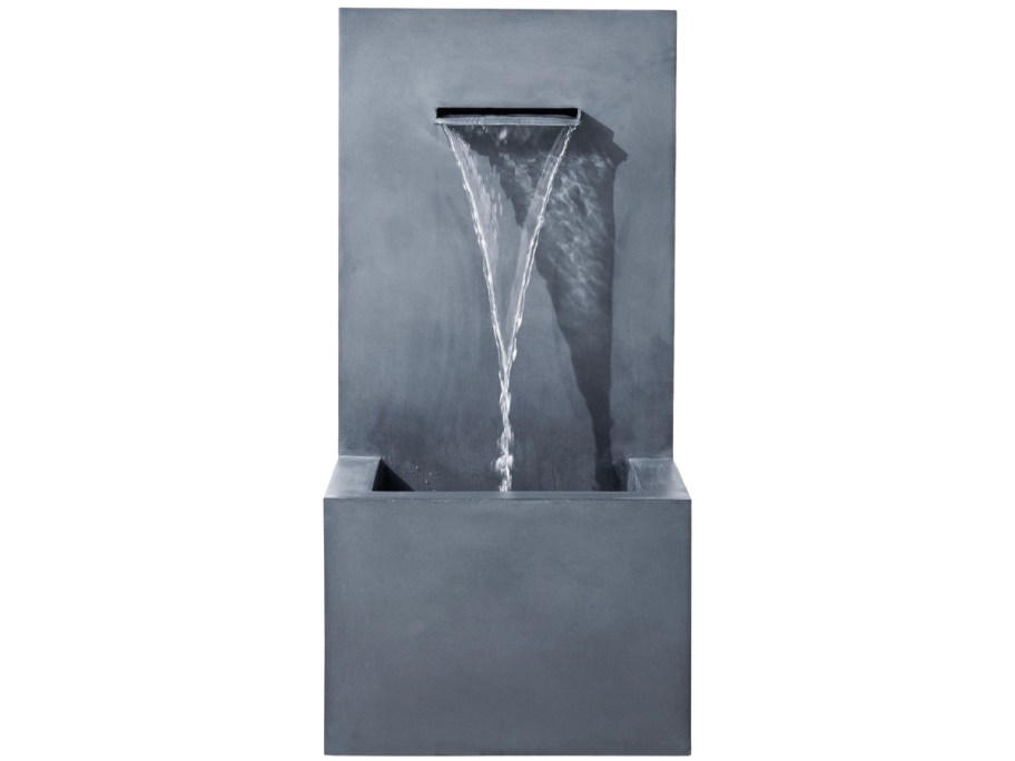 gray water fountain stock photo