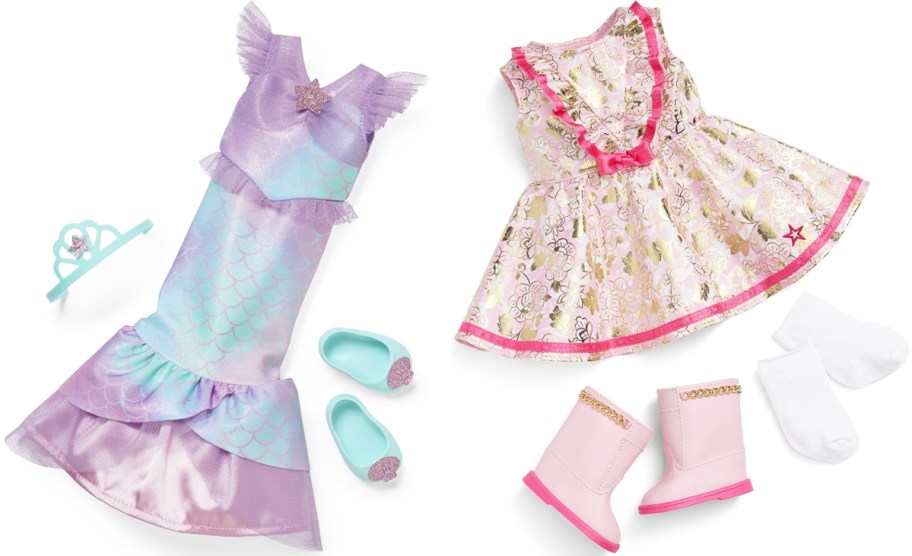 mermaid and floral dress american girl outfits