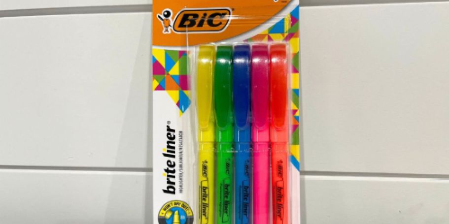 BIC Highlighter 5-Pack Only $1 Shipped on Amazon (Reg. $4) + More!