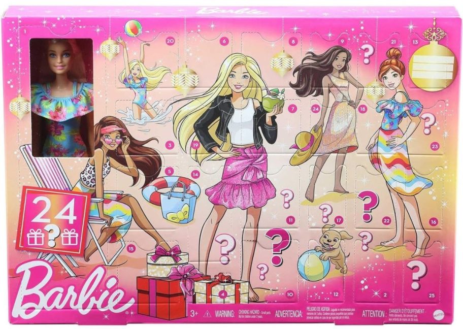 Barbie Advent Calendar w/ Barbie Doll stock image