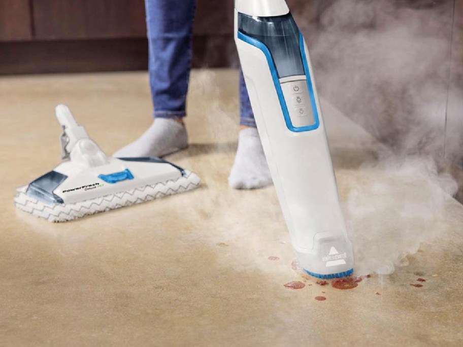 Bissell steam mop scrubber head and steamer