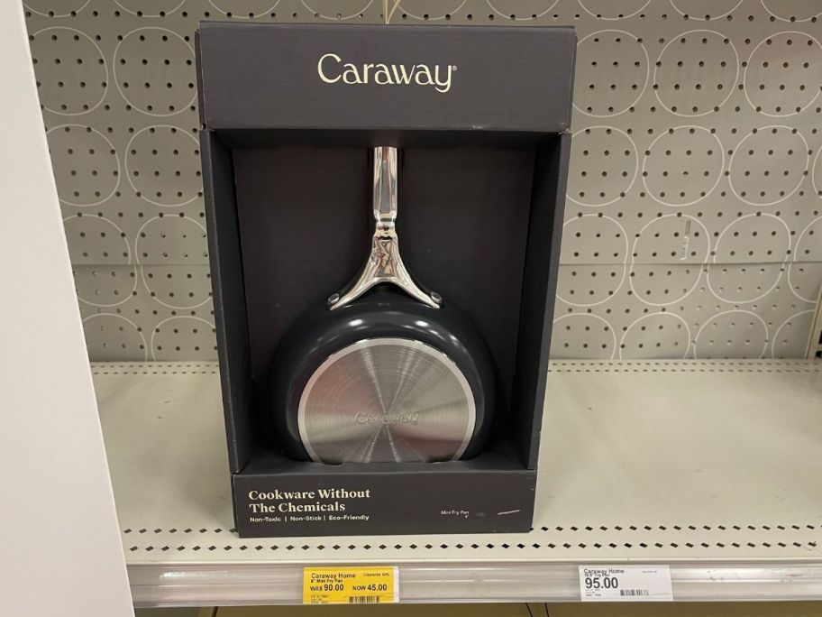 Caraway Home 8" Mini Fry Pan on shelf in store