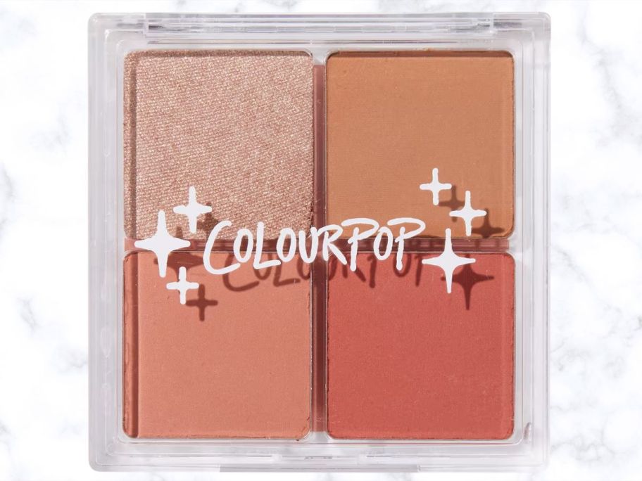 ColourPop Born to Blush 4-in-1 Cheek Palette stock image