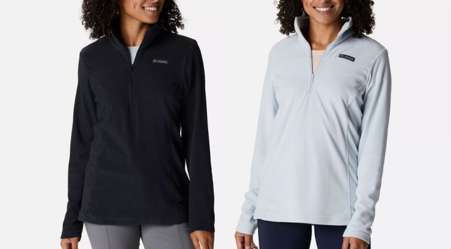 two women in feece pullovers