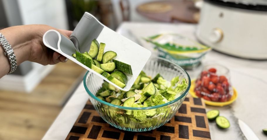 Folding Cutting Board Scraper Only $10.95 on Amazon (Lina Loves this Tool!)