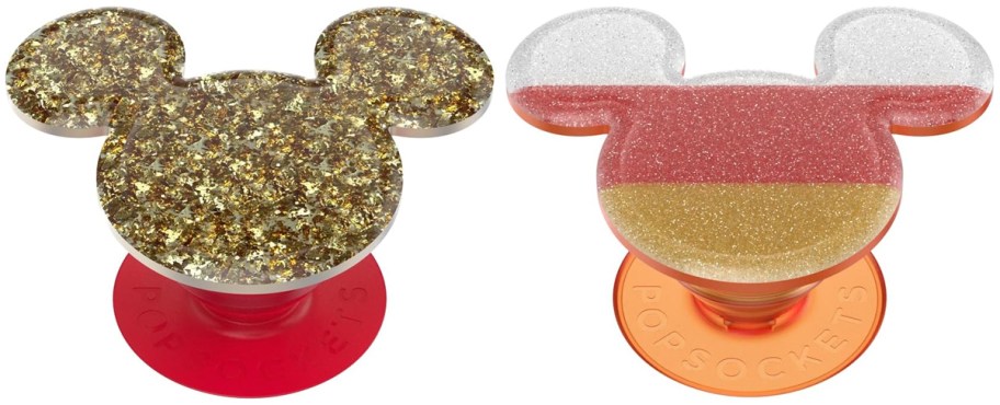 Disney Earridescent Golden and Glitter Candy Corn Mickey Popsockets
