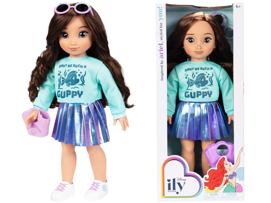 Disney ILY 4EVER 18" Doll in Ariel inspired outfit