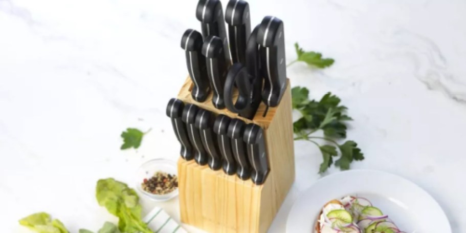 GoodCook 14-Piece Knife Set w/ Wood Block Just $23.99 on Target.online (Reg. $40)